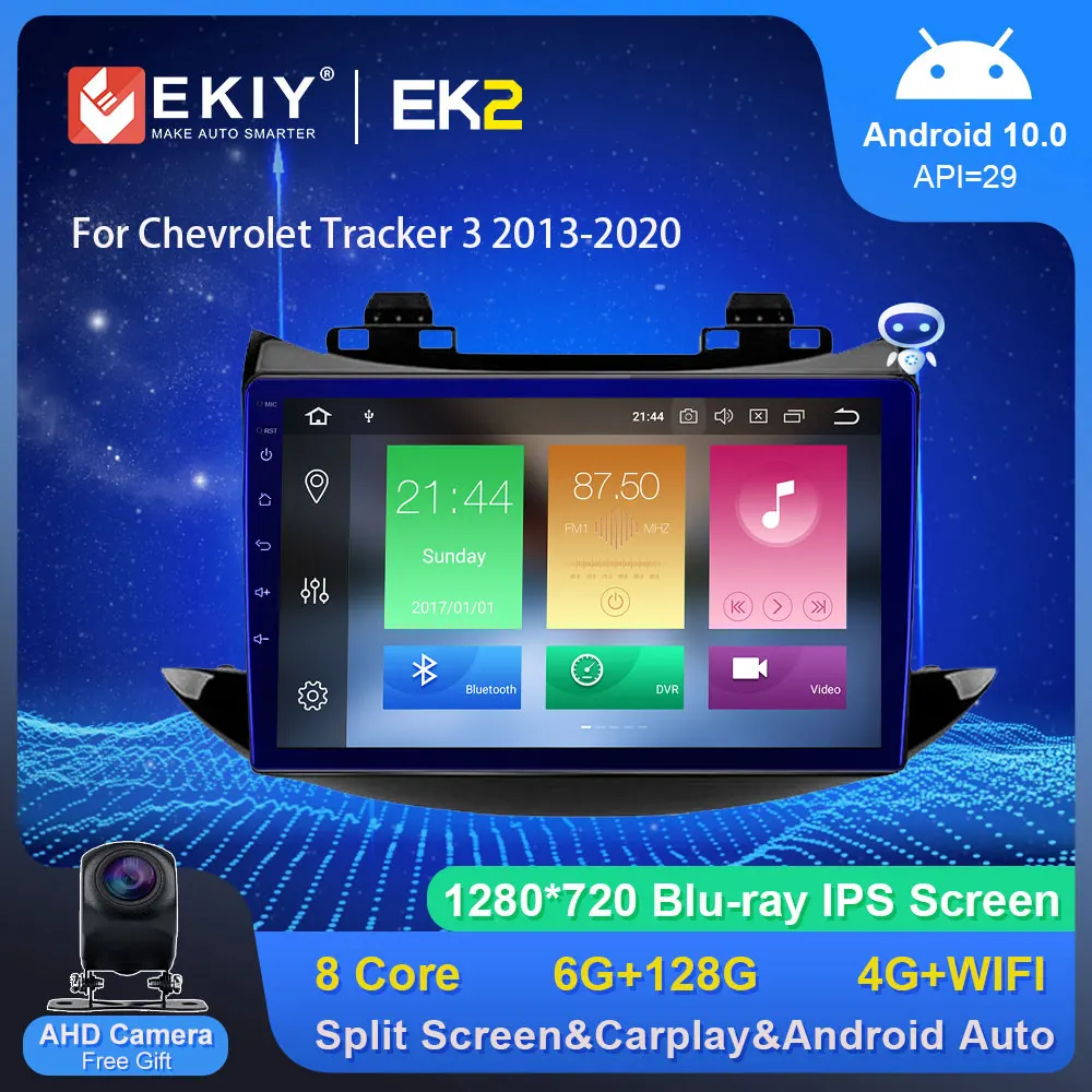 

EKIY IPS Android 10.0 Car Radio For Chevrolet Tracker 3 2013-2020 GPS Navigation Carplay Multimedia Video Player Auto Stereo