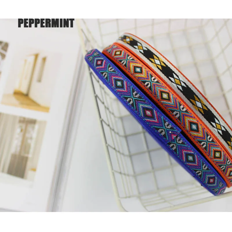 Этническая ВЫШИТАЯ кружевная ткань 2 ярда 18 мм бохо отделка сумка для одежды