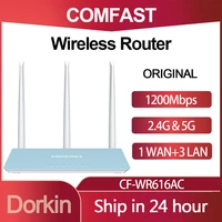 comfast cf wr616ac wireless router 1200mbps high speed 2 4g5g dual band 35dbi high gain antenna home use wifi router