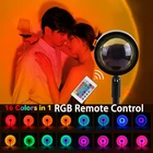 USB закат лампа светодиодный закат проектор светильник украшение для спальни лусветильник для дома атмосфера фотография фон