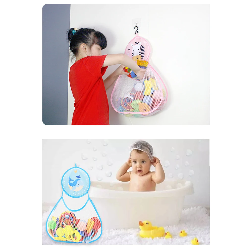 Детские игрушки для ванной милые с изображением утки лягушки из сетчатого