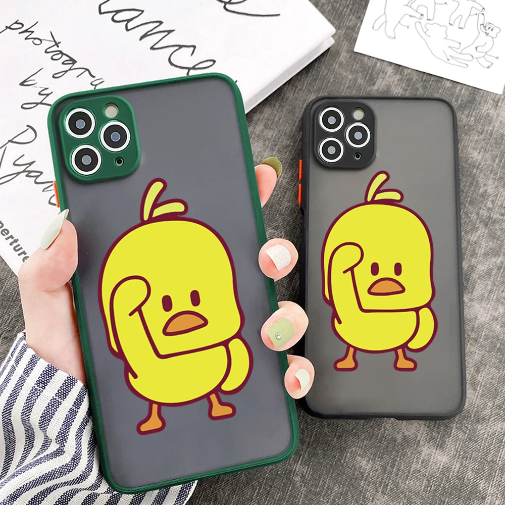 

Phone Case For OPPO Find X2 X3 Pro 5G F5 F7 F9 F11 F17 Pro F1S F17 K5 Cartoon Little Yellow Chicken Shockproof Camera Protect