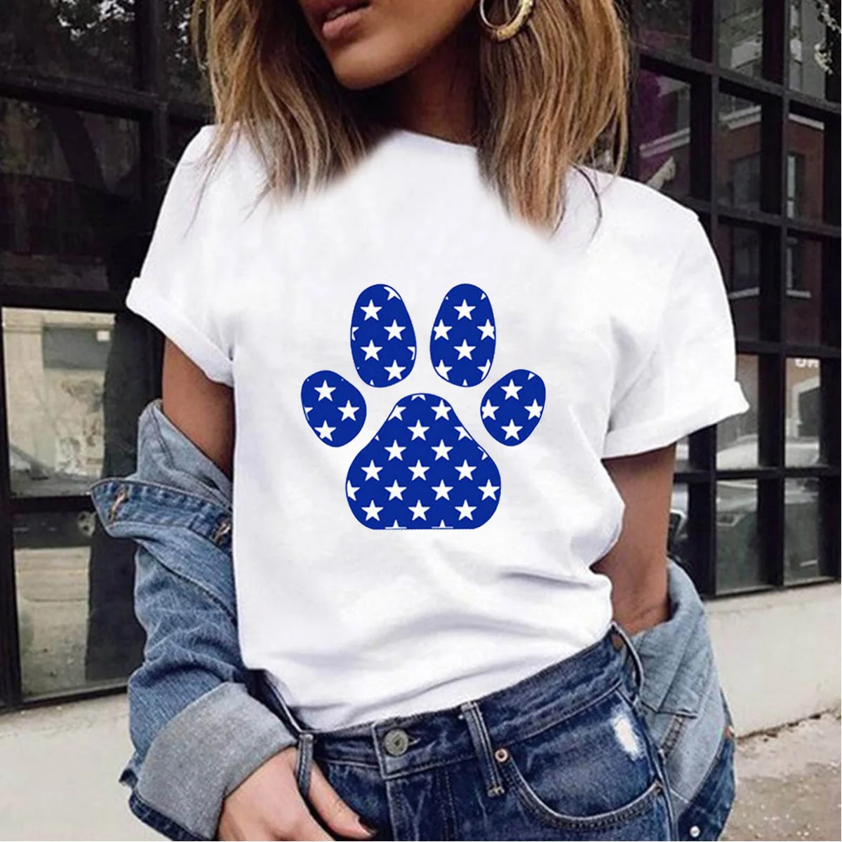 

Casual Top Women Tshirt Cute Printing Graphic Tee Shirt Tops Summer Woman Clothes Short Sleeve T-shirts Harajuku Clothing Tees