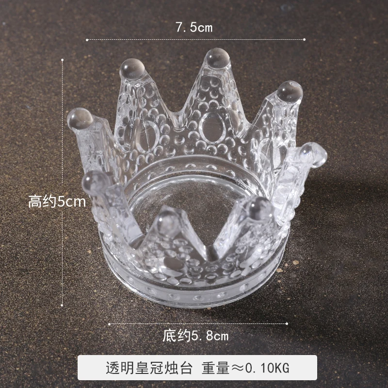 Скандинавский стеклянный стол золотые геометрические подсвечники подсвечник