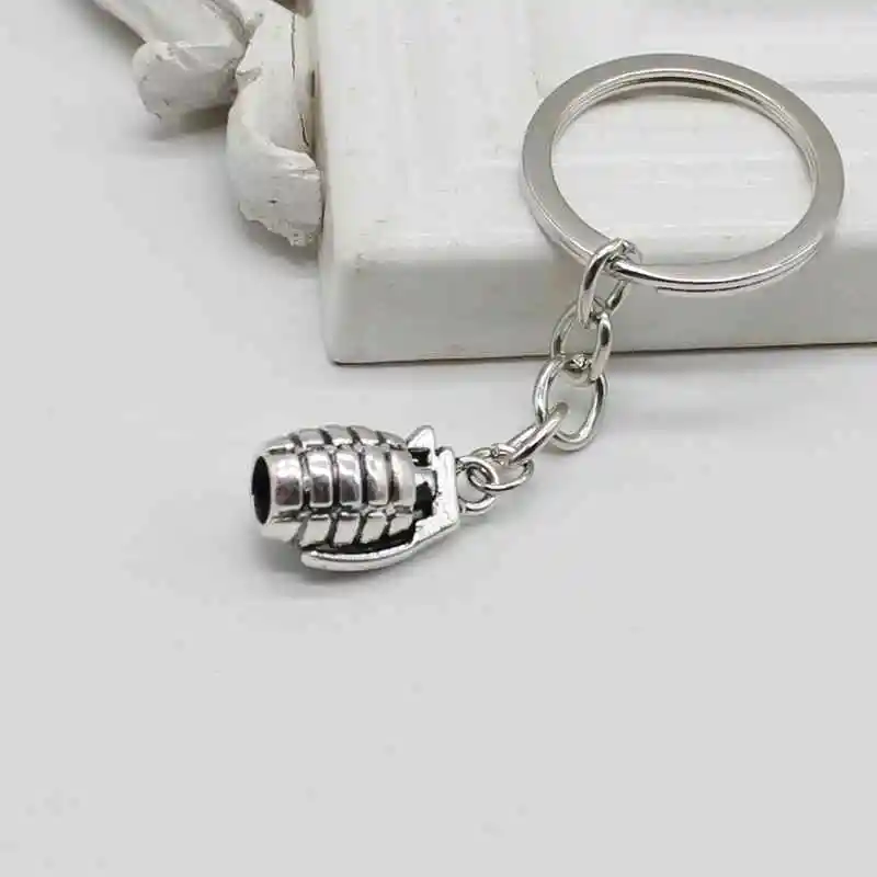 Новый очаровательный посеребренный 3D Военный пулевидный брелок подвеска модная