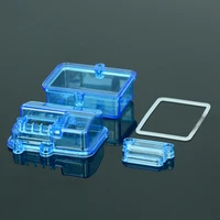 blue plastic waterproof receiver receiving box for huanqi727 slash rc car remote control accesory