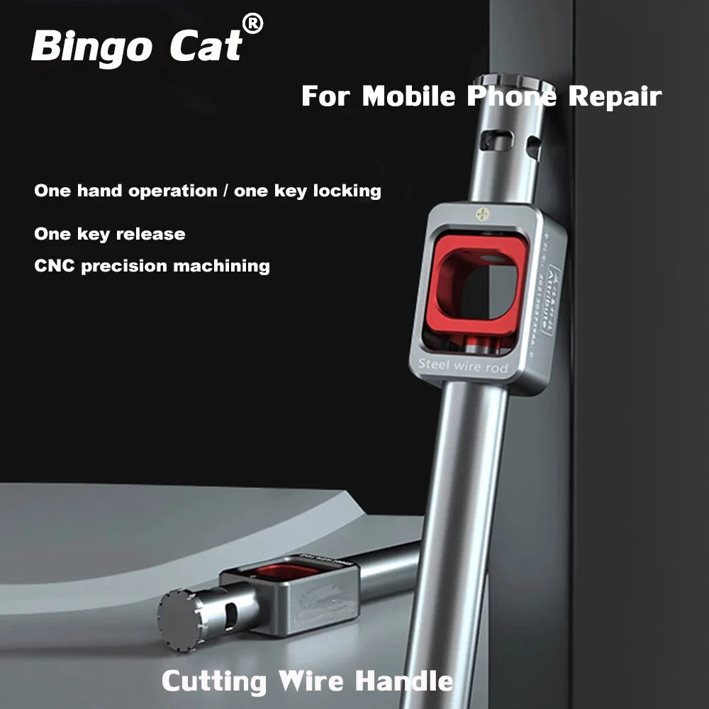 

Steel Wire Rod Stainless Cutting Wire Handle Bar For Mobile Phone Glass LCD Display Screen Separating Repair Tool Set