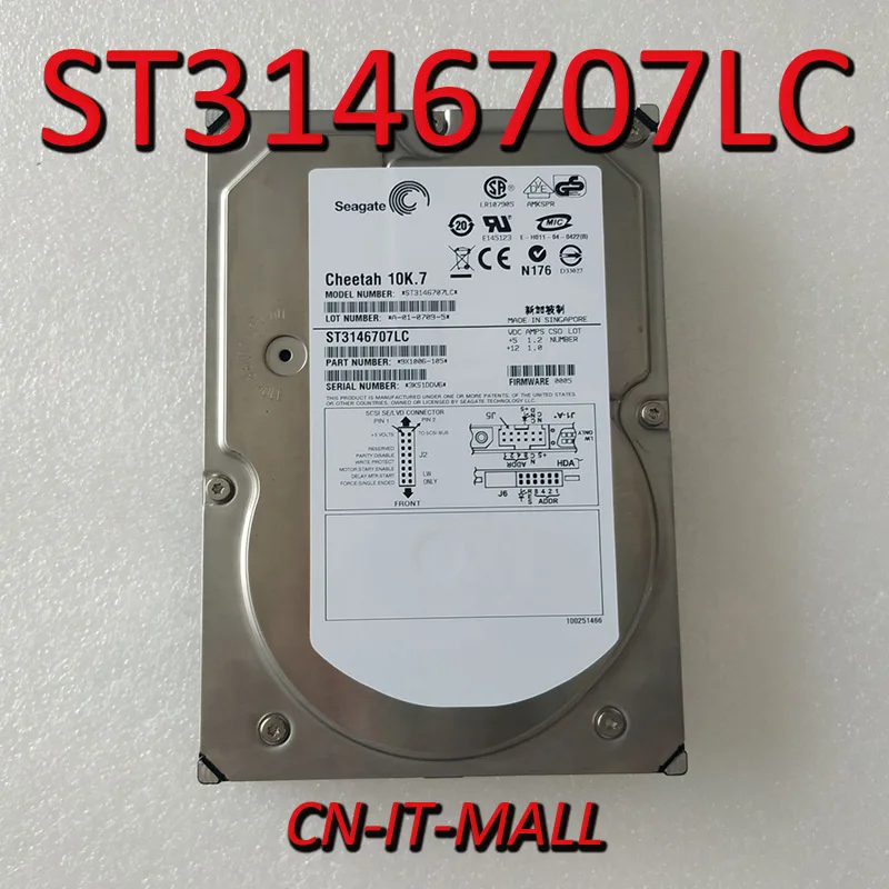 

Seagate Cheetah 10K.7 ST3146707LC 147GB 10000 RPM 8MB Cache SCSI Ultra320 80pin 3.5" Hard Drive