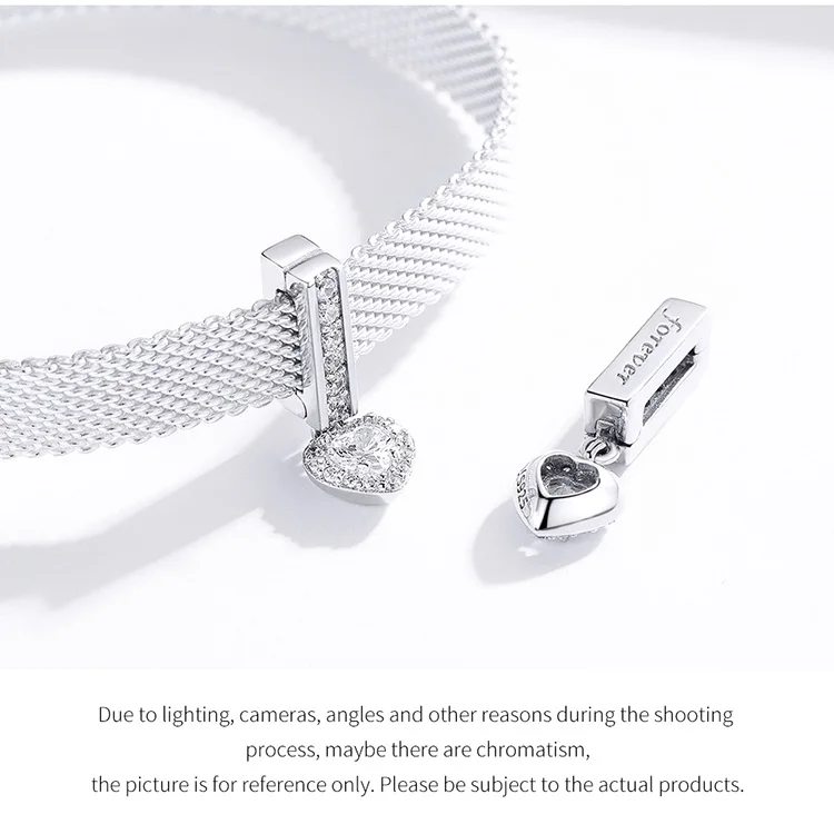Подходит для браслета Pandora, серебро 925, оригинальные CZ подвески в форме сердца, ключей, сделай сам, S925 белый циркон, милый романтический подарок, бусины для изготовления ювелирных изделий