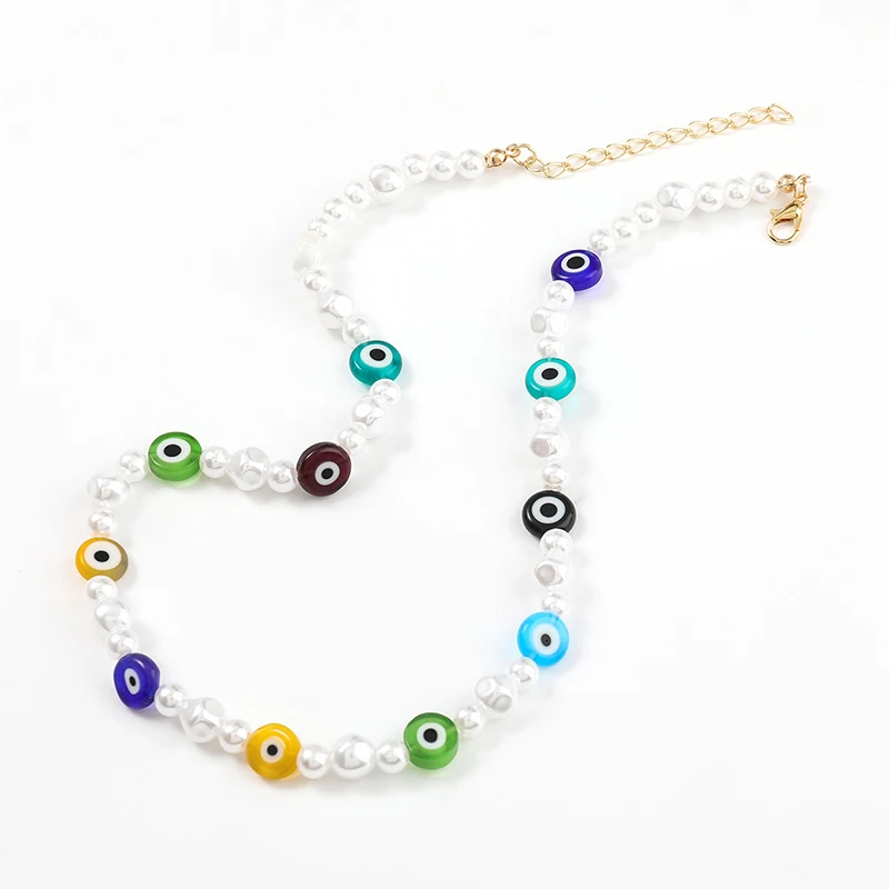 

Turkish Eye Choker Chain Necklace for Women Evil Eye Bohemian Necklace Female Boho Jewelry Collares De Moda 2022 Colar