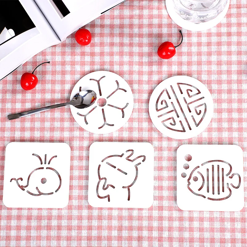 

PVC Table Mat Tea Coaster Heat Insulation Pad Anti-scald Cartoon Pot Mat Bowl Mat Coaster Kitchen Decoration Accessories