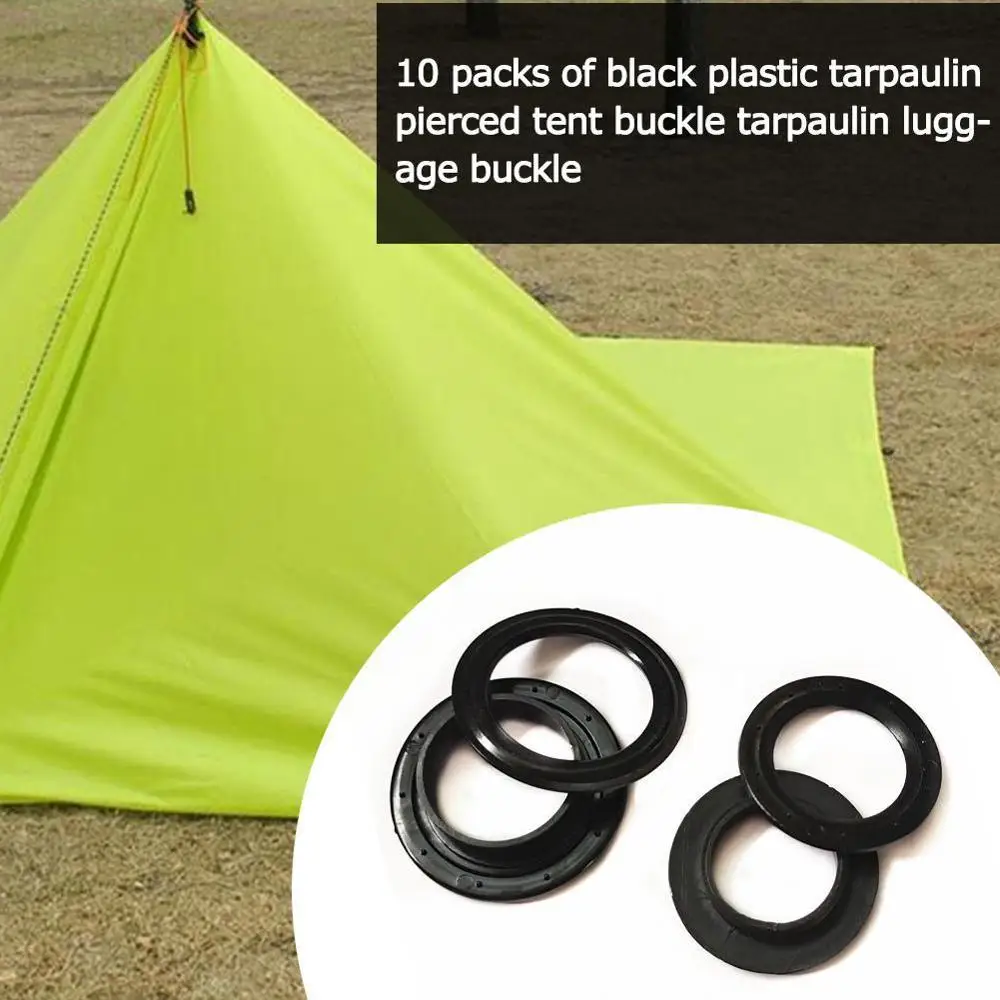 

10PCS Plastic Self Sealing Snap Etelets Gromment Tarpaulin Camping Supplies Groundsheet