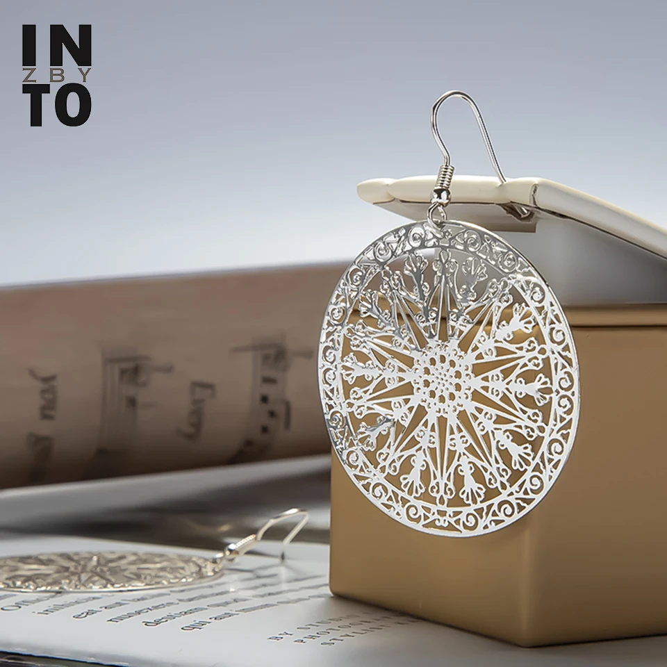 Женские круглые серьги подвески в форме капли золотые серебристые модные