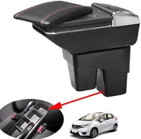 car armrest for new honda fit jazz 2014 2020 interior accessories parts center console box arm rest with cup holder and ashtray
