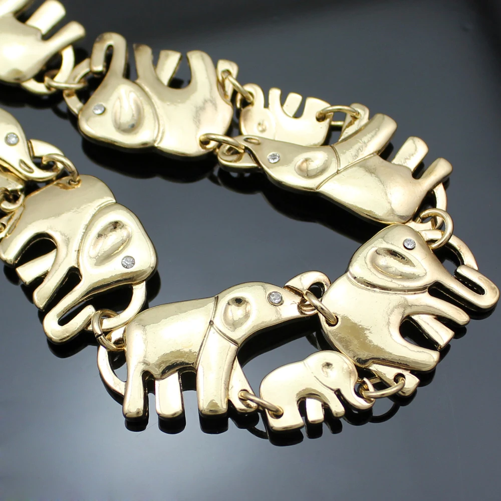 Африканский слон Детские звенья индуистская цепь ошейник чокер Мужская ожерелье