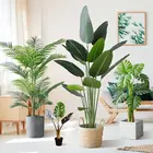 Искусственные тропические листья, пальмы, искусственные ветки деревьев, искусственные листья, украшение для сада, дома, вечеринки, офиса, балкона, 36 видов