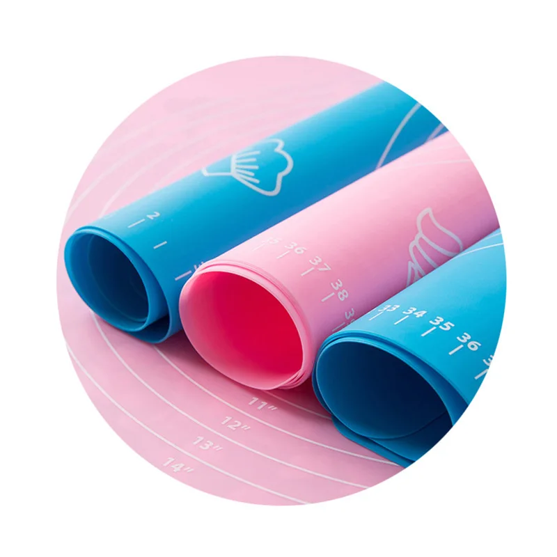 Коврик для замеса теста силиконовые толстые антипригарные коврики скатывания