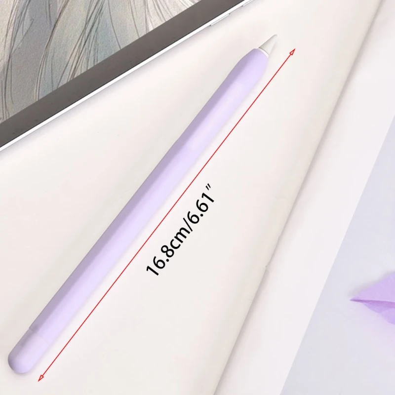 

Anti-roll-off Stylus Case Replacement Portable Touchscreen Pen Sleeve Soft Silicone Pencil Case for 2nd Generation