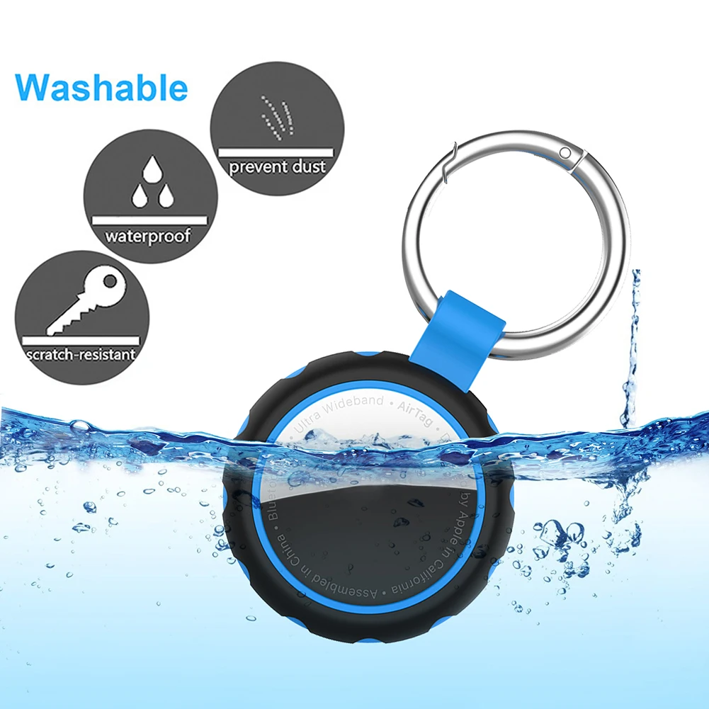 1pcs locator tracker cover sleeve protector for airtags tpu anti lost device smart wearable device accessories free global shipping