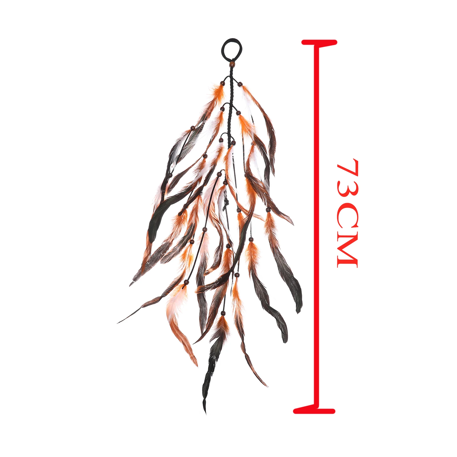 Резинка для волос Haimeikang эластичная резинка с перьями в богемном стиле