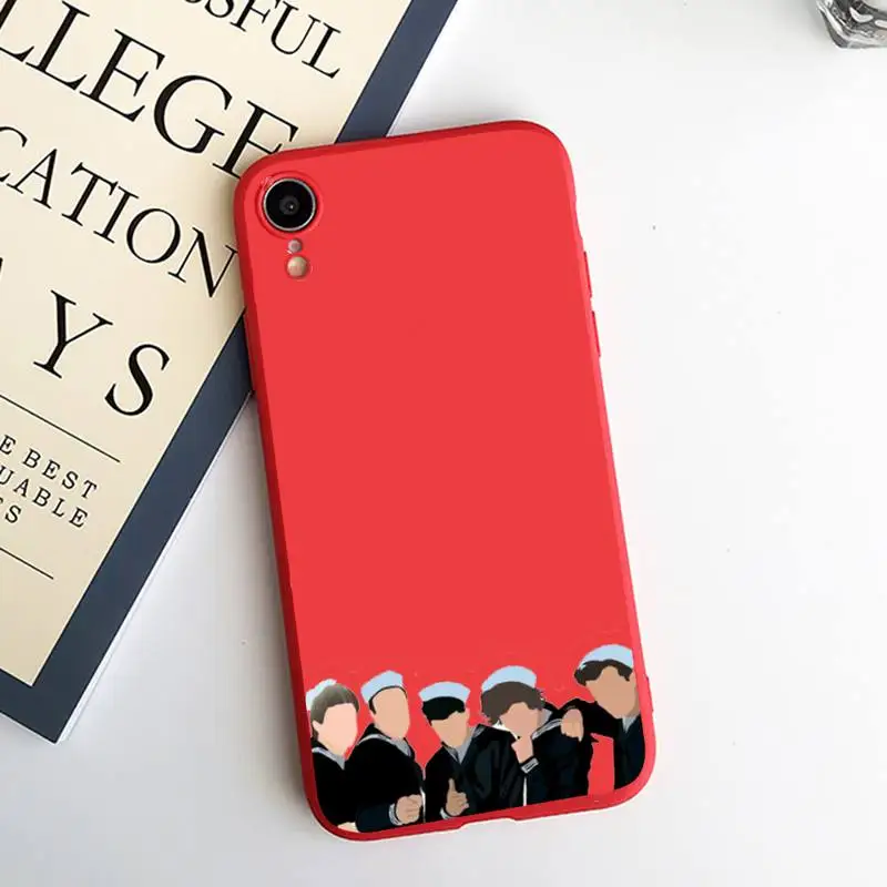

One Direction Louis Tomlinson Pop group Phone Case Candy Color for iPhone 6 7 8 11 12 s mini pro X XS XR MAX Plus