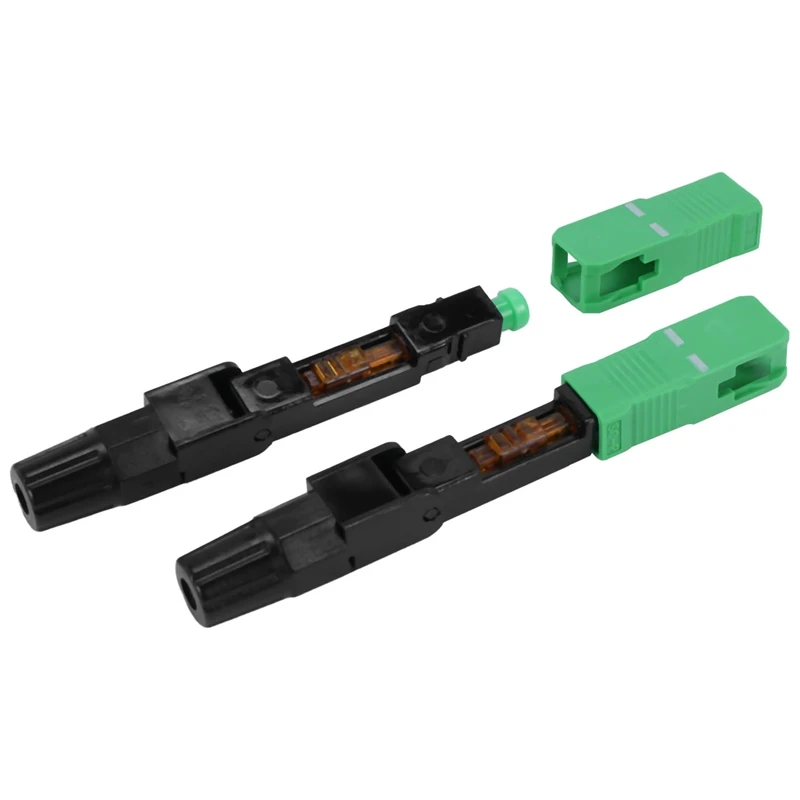 

300Pcs/Lots Embedded FTTH Fiber Optic Quick Connector FTTH SC/APC SM Fast Connector for CATV