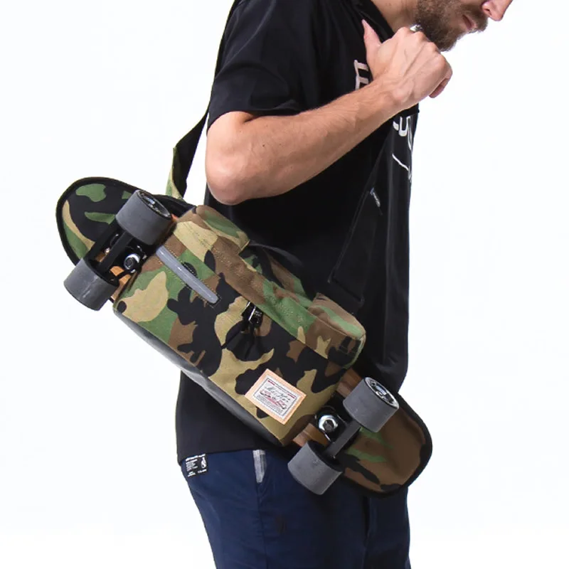

Nylon Skateboard Bag Foldable Skateboard Carry Bag Longboard Outdoor Sport Folding Sling Pack Handbag Skateboard Shoulder Bag