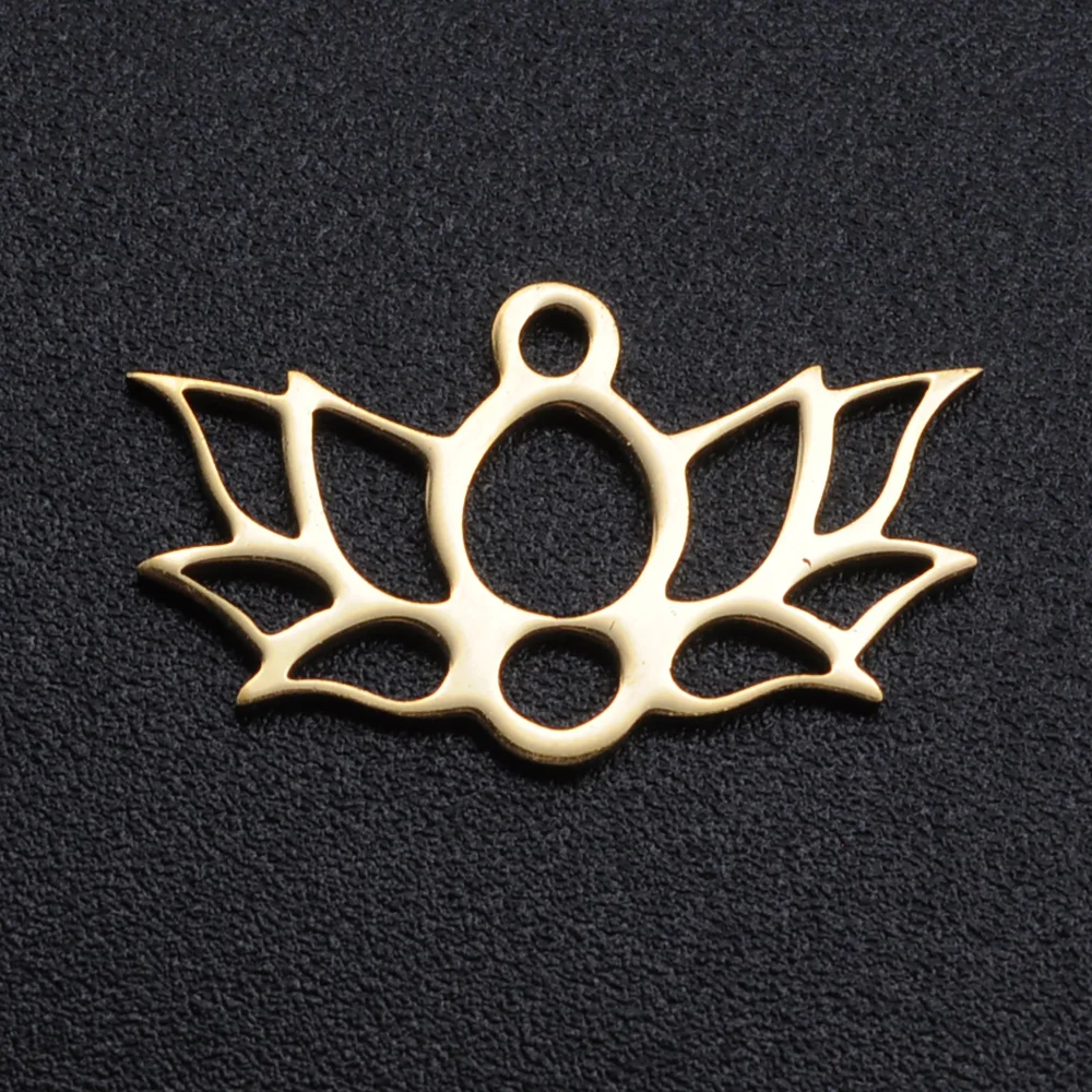 5 шт./лот 100% нержавеющая сталь Лотос амулеты оптовая продажа высокое качество