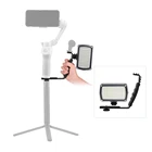 Светодиодная вспышка для DJI OM 4 OSMO Mobile 2 3 ZHiyun Feiyu, Удлинительный кронштейн светильник опорная стойка, стабилизатор, аксессуары для подвеса