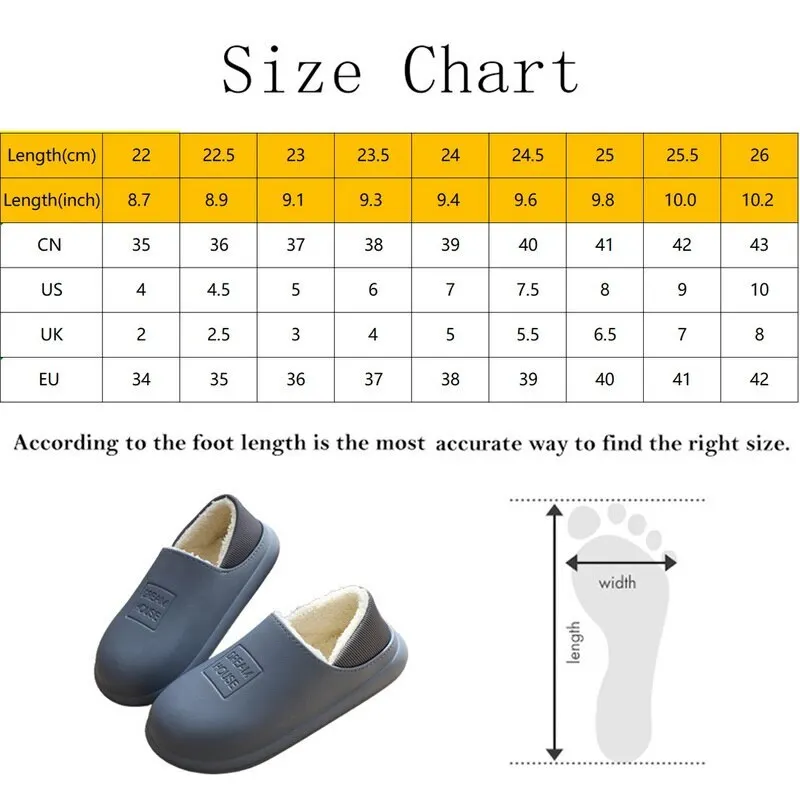 

2020 Winter Waterproof Non-Slip Home Slippers Home Women Indoor Cotton Non-slips Ladies Soft Slippers Memory Foam Couple Shoes