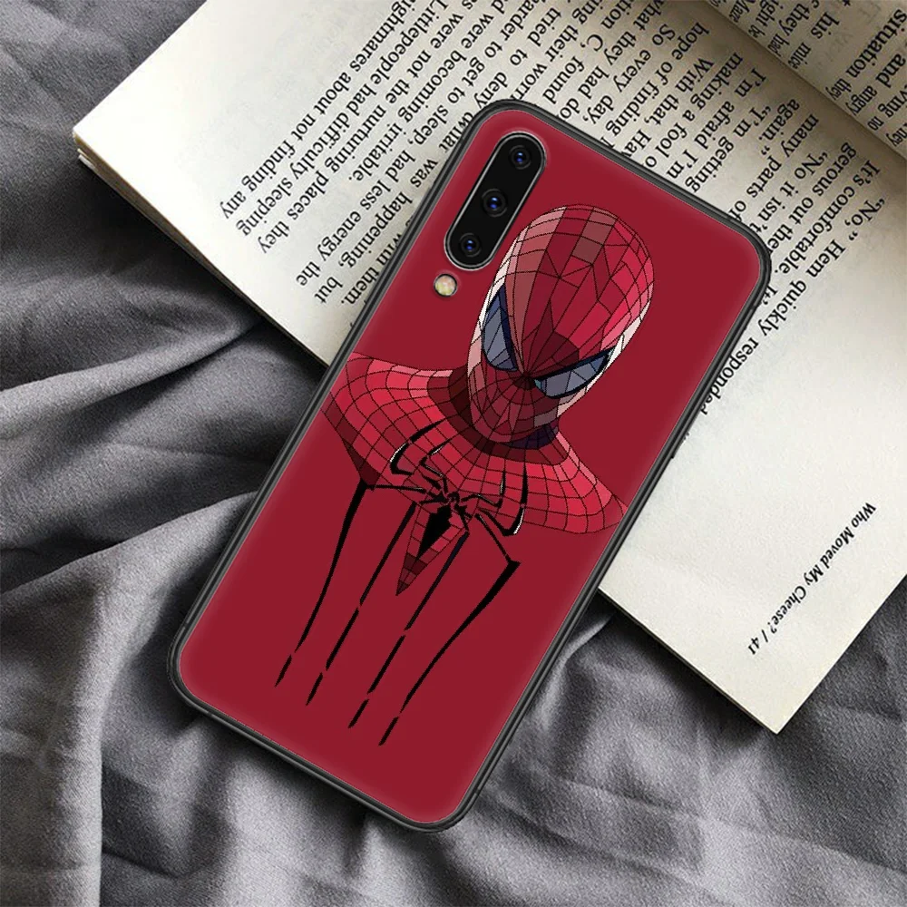 

Spiders Man Super hero Phone Case For Samsung Galaxy A 3 5 7 8 10 20 20E 21S 30 30S 40 50 51 70 71 black Waterproof Silicone