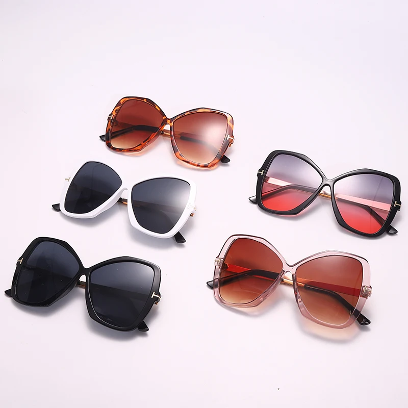 

JASPEER Trendy Oversized Sunglasses Women Punk Square Sun Glasses Men UV400 Driving Vintage Gradient Shades Goggle Eyewear