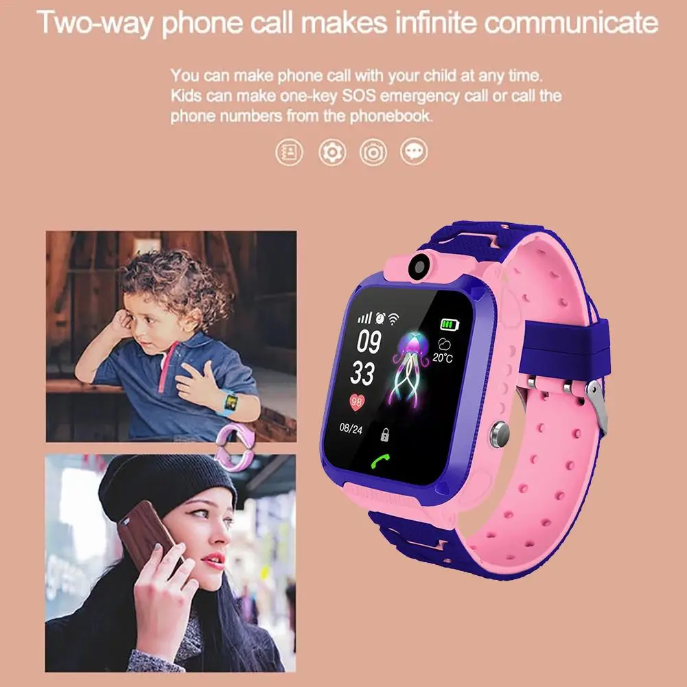 Новинка 2020 Детские Смарт-часы BIBINBIBI сенсорный экран камера IP67 профессиональный