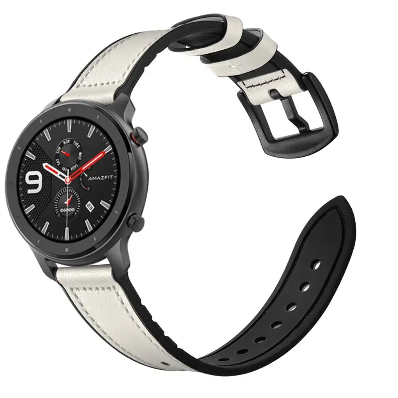 1 шт. ремешок для часов из натуральной кожи ремешок для AMAZFIT GTR 42 мм/47 мм Смарт-часы