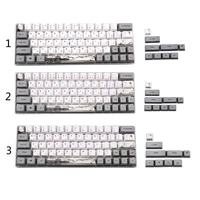 73 key ink dye sublimation keyboard keycaps pbt oem profile russian keycap gh60 new