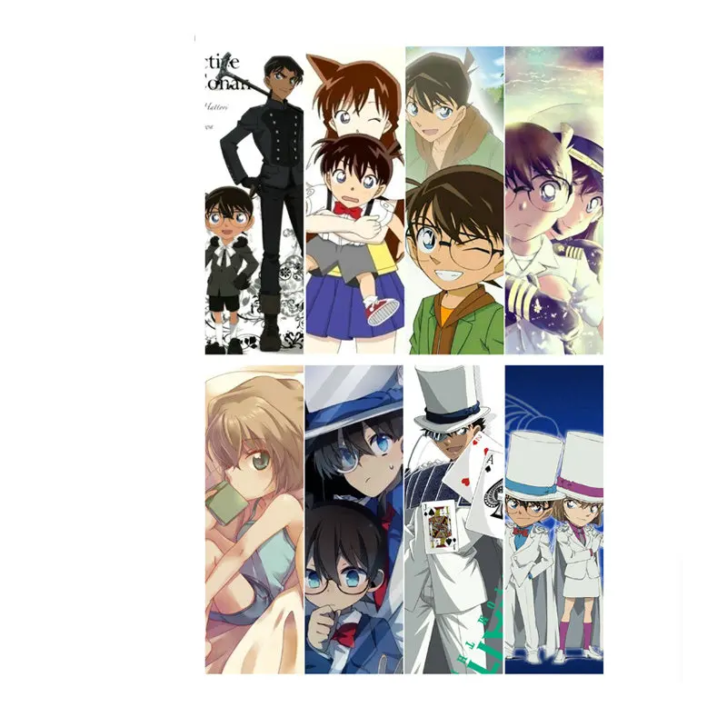 8 шт. прозрачная пластиковая вкладка из ПВХ для детектива Конана | Канцтовары