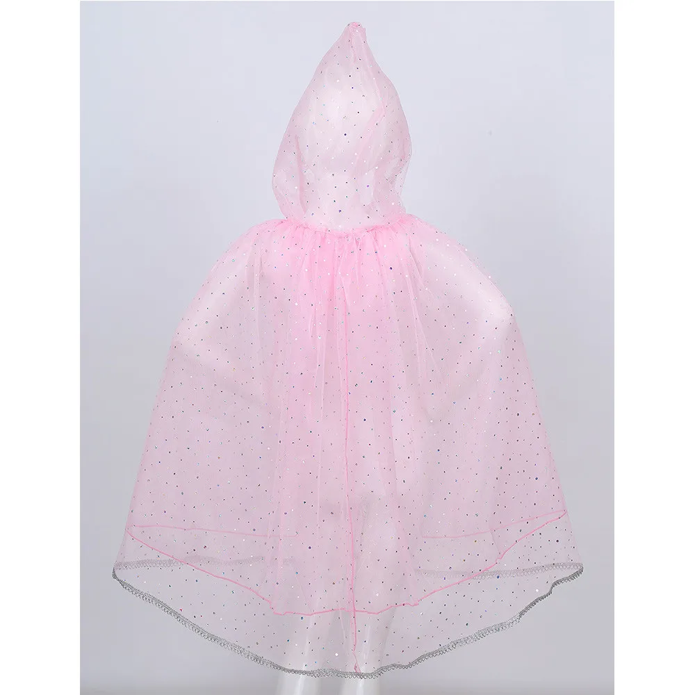 Детская накидка с капюшоном блестящими пайетками на Хэллоуин/Рождество/День