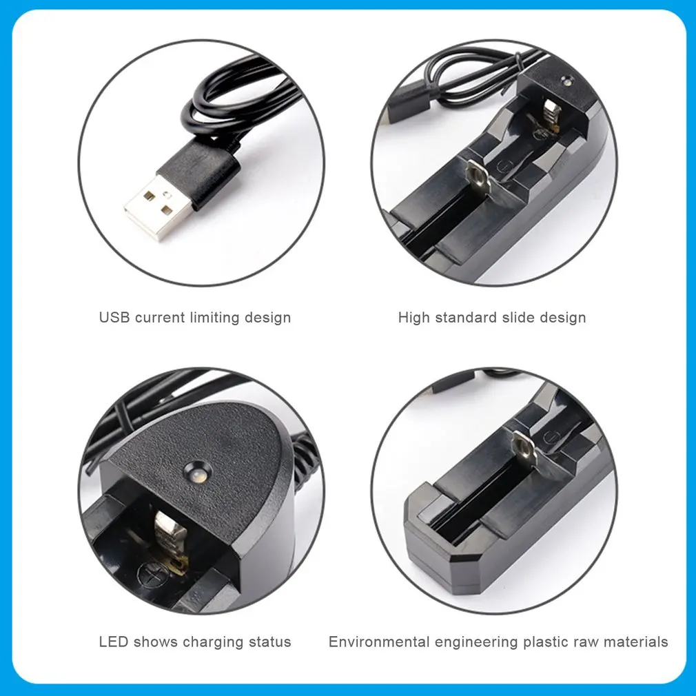 USB 18650 Батарея Зарядное устройство черные 4 слота AC 110V 220V двойной для QI