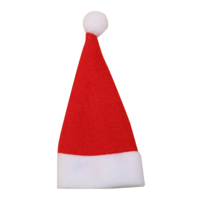Рождественские Украшения Мини Санта шляпа Рождественская бутылка вина столовые