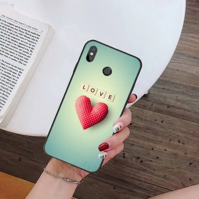 

Love Heart Phone Case For Xiaomi mi Redmi note 7 8t 9 9t 9s 8 10 10t 11 pro lite K20 max 3