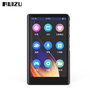 ruizu h9 metal mp3 player with bluetooth 5 0 full touch screen built in speaker music player support fm radio e bookgamevideo