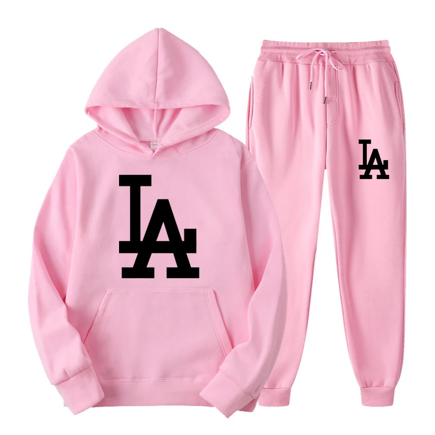 Костюм спортивный Мужской флисовый кофта с капюшоном и штаны комплект одежды для