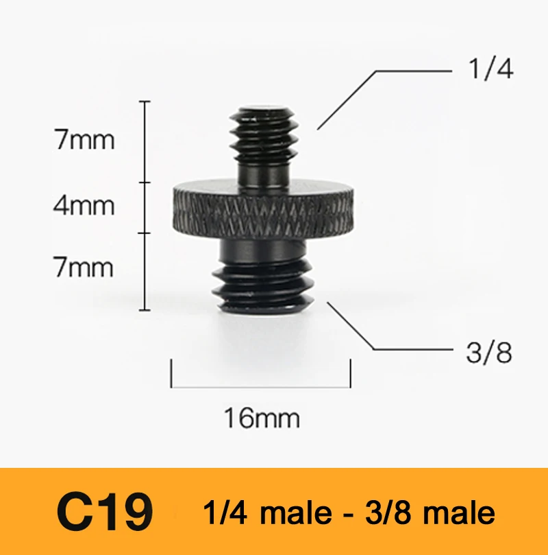 3/8 &quotmale 1/4&quot female Резьбовое крепление адаптер для штатива шаровой головки