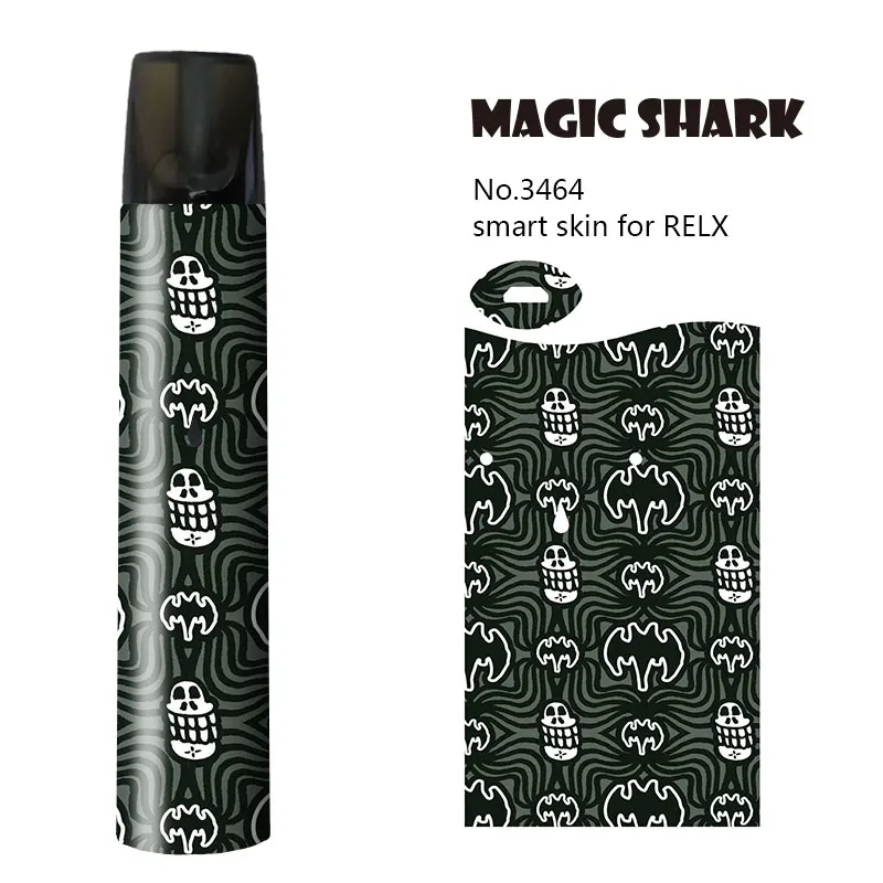 Magic Shark Skull Reindeer Wolf Lion Vape Kit Pod Sticker Film Case Cover for Relx | Мобильные телефоны и аксессуары