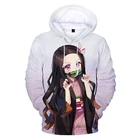 Толстовка Мужскаяженская с 3D принтом, Модный свитшот с аниме рассекающий демонов, повседневные Смешные Пуловеры в стиле хип-хоп, большие размеры, Харадзюку