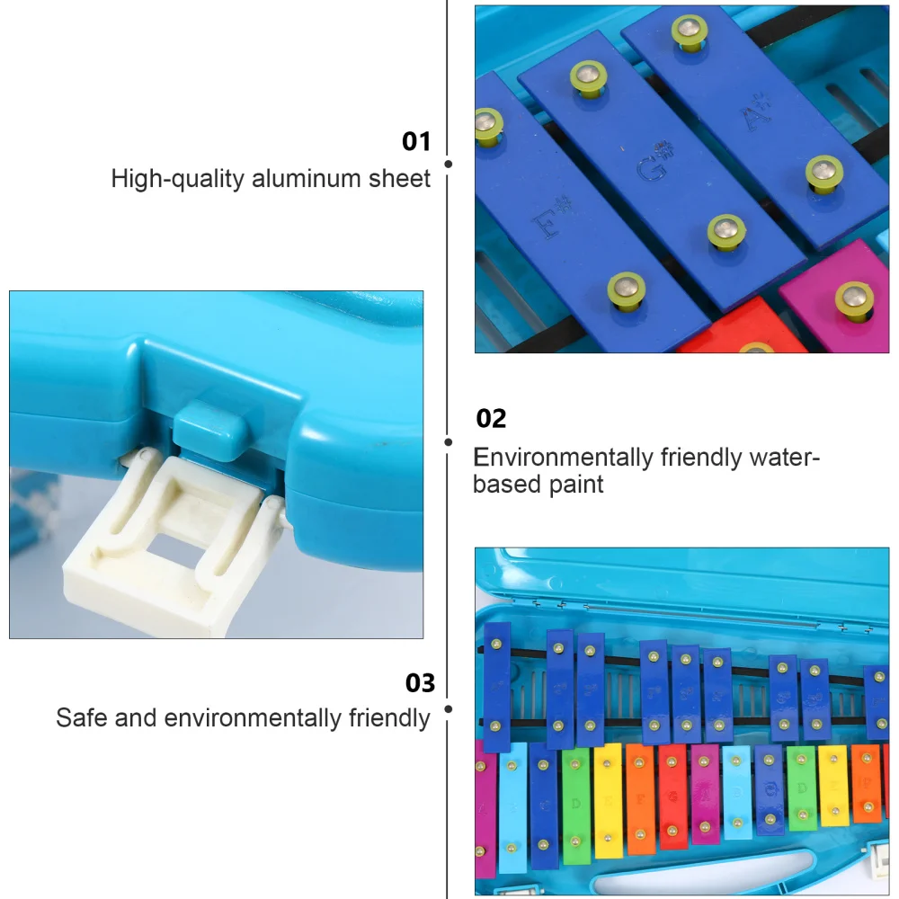 

1pc Metallophone Percussion With 25-Note Plate for Children Early Education