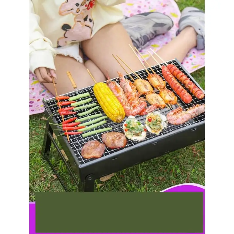 

Gril Griller Mini Camping Korean Grille Portable Bbq Carbon Charcoal Kebab for Outdoor Churrasco Commercial Grill Barbecue