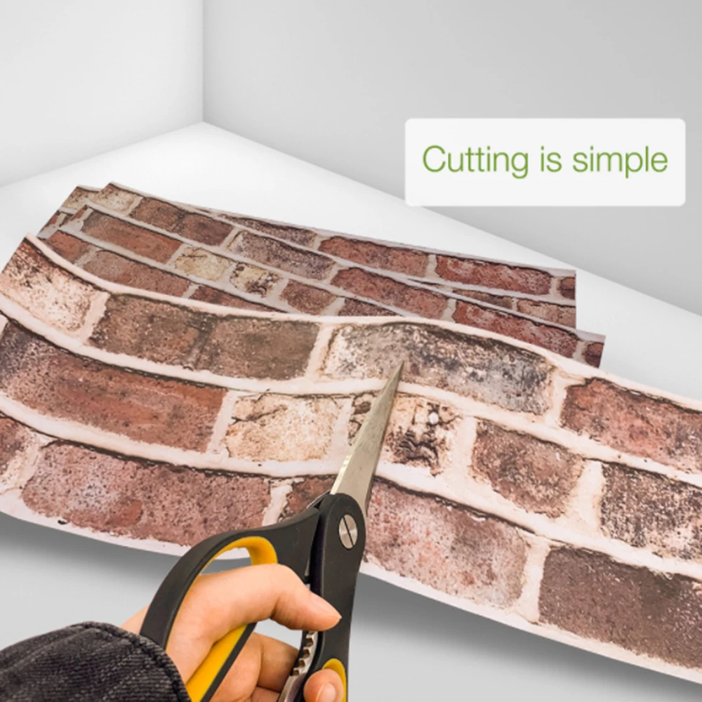 

14pcs/set Imitation Brick Wood Grain Floor Tile Stickers DIY PVC Self-adhesive Kitchen Bathroom Home Decor Waterproof Stickers