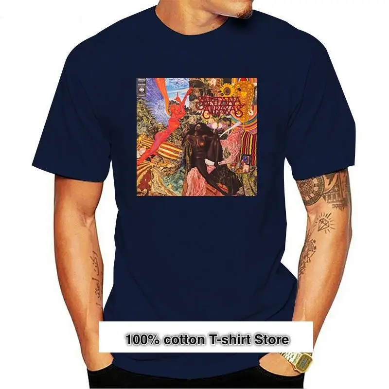 

Camiseta de Santana Abraxas para hombre, ropa с альбумом, talla S-2Xl, grá, novedad de 2021