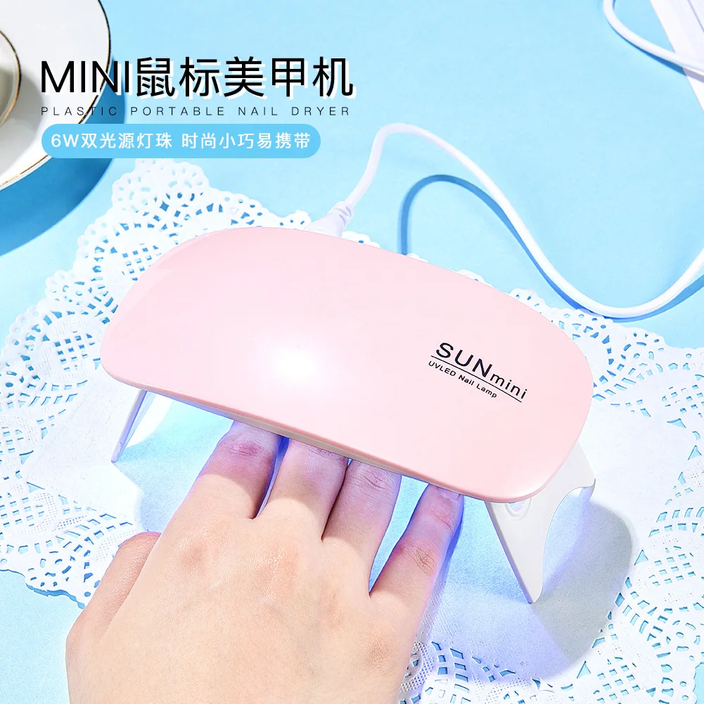 Горячая продажа для ногтевой фототерапии мини мышь УФ лампа светодиодный